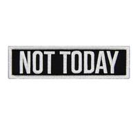 EmbTao Not Today Patch No Die Embroidered Biker Badge Fastener Hook and Loop Emblem