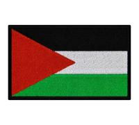 EmbTao State of Palestine Flag Patch Embroidered Applique Iron On Sew On Emblem