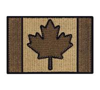 EmbTao Tactical Canada Flag Embroidered Patch Canadian Maple Leaf Fastener Hook and Loop National Emblem, Multitan