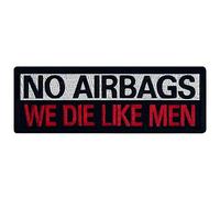 EmbTao We Die Like Men Tactical Patch Embroidered Morale Badge Applique Hook & Loop Emblem