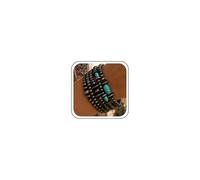 Embtrem Navajo Pearls Jewelry Turquoise Western Bracelets Boho Native Jewelry Beaded Bracelet Stack for Summer Clothes Country Concert Outfits, L, no gemstone