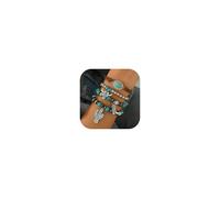 Embtrem Navajo Pearls Jewelry Turquoise Western Bracelets Boho Native Jewelry Beaded Bracelet Stack for Summer Clothes Country Concert Outfits, Large, no gemstone