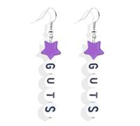Embtrem Olivia G-U-T-S Earrings Olivia Concert Inspired Earrings Purple Butterfly Earrings Purplr Star Earrings Olivia Merch Olivia Concert Outfit