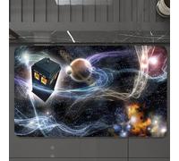 EMCLKS Bath Mat 60x90 cm,Extra Soft Absorbent Microfiber,Non-Slip Washable Rugs for Shower Floor,Tardis Dans Starry Fantasy Background,Bathmat Accessories Decor