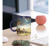 EMCLKS Funny Coffee Mug for Dad,Grandad & Men 11oz Ceramic Premium Mugs - Father’s Day Gift | Novelty Ceramic Coffee Cup | Safari Decor, Two Cheetahs, Africa Nature, Dangerous Animals, Hunters