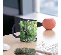 EMCLKS Funny Coffee Mug for Dad,Grandad & Men 11oz Ceramic Premium Mugs - Father’s Day Gift | Novelty Ceramic Coffee Cup | Zen Garden, Lush Landscape in Palms and Bushes of South China