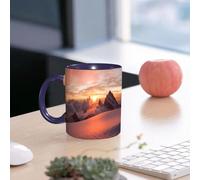 EMCLKS Funny Coffee Mug for Dad,Grandad & Men 11oz Ceramic Premium Mugs - Father’s Day Gift | Novelty Ceramic Coffee Cup | Lake Decor, Sunrise in The Swiss Alps with a Magical View of The Natural mou