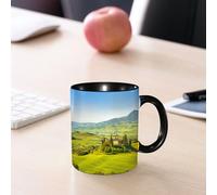 EMCLKS Funny Coffee Mug for Dad,Grandad & Men 11oz Ceramic Premium Mugs - Father’s Day Gift | Novelty Ceramic Coffee Cup | Tuscan, Rural Landscape Cypresses Along The Path of Antico Vignette