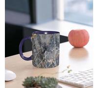 EMCLKS Funny Coffee Mug for Dad,Grandad & Men 11oz Ceramic Premium Mugs - Father’s Day Gift | Novelty Ceramic Coffee Cup | Natürlich Gemusterter Dunkler Goldmarmor Gra - A5