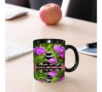 EMCLKS Funny Coffee Mug for Dad,Grandad & Men 11oz Ceramic Premium Mugs - Father’s Day Gift | Novelty Ceramic Coffee Cup | Spa décor, Zen Basalt Stones and Orchid Reflect Tropical Well-Being in The c