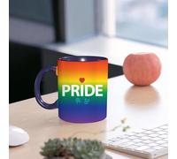 EMCLKS Funny Coffee Mug for Dad,Grandad & Men 11oz Ceramic Premium Mugs - Father’s Day Gift | Novelty Ceramic Coffee Cup | Pride,Abstract Vibrant Gay Rights Celebration Event with Gender Icons and a