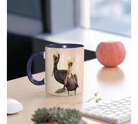 EMCLKS Funny Coffee Mug for Dad,Grandad & Men 11oz Ceramic Premium Mugs - Father’s Day Gift | Novelty Ceramic Coffee Cup | Two Mature Brown cans Parallel to Each Other on pilings Sticking Out of The