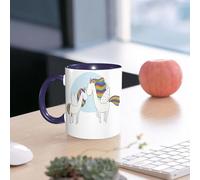 EMCLKS Funny Coffee Mug for Dad,Grandad & Men 11oz Ceramic Premium Mugs - Father’s Day Gift | Novelty Ceramic Coffee Cup | Beautiful Rainbow Pegasus. A Horse with Wings. Isolated Objects on White bac