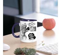 EMCLKS Funny Coffee Mug for Dad,Grandad & Men 11oz Ceramic Premium Mugs - Father’s Day Gift | Novelty Ceramic Coffee Cup | Movie Theater,Antique Movie Camera Hand Drawn Style Art Film Noir Genre Them