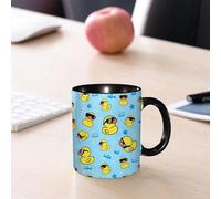 EMCLKS Funny Coffee Mug for Dad,Grandad & Men 11oz Ceramic Premium Mugs - Father’s Day Gift | Novelty Ceramic Coffee Cup | Rubber Yellow Duck in Sunglasses.