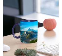 EMCLKS Funny Coffee Mug for Dad,Grandad & Men 11oz Ceramic Premium Mugs - Father’s Day Gift | Novelty Ceramic Coffee Cup | Mount Bromo Volcano During Sunrise East Java Indonesia.