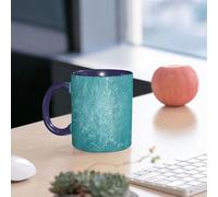 EMCLKS Funny Coffee Mug for Dad,Grandad & Men 11oz Ceramic Premium Mugs - Father’s Day Gift | Novelty Ceramic Coffee Cup | Turquoise Blue Colored Blurred ow Grass Details Background. Selective Focus