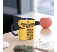EMCLKS Funny Coffee Mug for Dad,Grandad & Men 11oz Ceramic Premium Mugs - Father’s Day Gift | Novelty Ceramic Coffee Cup | Indians, Illustration of a North American Totem Pole Ancient Spirit Native A