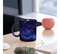 EMCLKS Funny Coffee Mug for Dad,Grandad & Men 11oz Ceramic Premium Mugs - Father’s Day Gift | Novelty Ceramic Coffee Cup | Sky, Space Illustration Night time Universe Stars and Nebula Distant Parts o