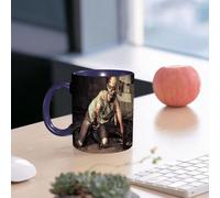 EMCLKS Funny Coffee Mug for Dad,Grandad & Men 11oz Ceramic Premium Mugs - Father’s Day Gift | Novelty Ceramic Coffee Cup | Zombie Decor,Halloween Scary Dead Man in Old Building with Bloody Head Night