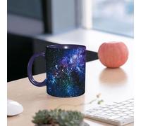 EMCLKS Funny Coffee Mug for Dad,Grandad & Men 11oz Ceramic Premium Mugs - Father’s Day Gift | Novelty Ceramic Coffee Cup | Nebula, The Dreamy Blue and Purple deep Space in The Depths of The Universe
