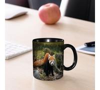 EMCLKS Funny Coffee Mug for Dad,Grandad & Men 11oz Ceramic Premium Mugs - Father’s Day Gift | Novelty Ceramic Coffee Cup | The Healing Scene of The red Panda in The Forest