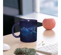 EMCLKS Funny Coffee Mug for Dad,Grandad & Men 11oz Ceramic Premium Mugs - Father’s Day Gift | Novelty Ceramic Coffee Cup | The Dark Blue Sky is Shining with Countless Stars, evoking The Wonderful fee