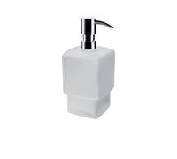 Emco 52100190 Liquid Soap Dispenser Pump Head Chrome Container Plastic Soap Dispenser for Guest Bathroom/Bathroom