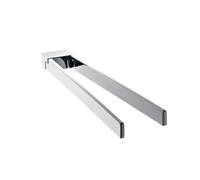 Emco Art Hand Towel Rail Pivoting 2 Arms 430 mm Chrome, Zinc, Gray, Normal