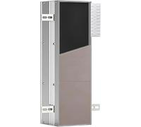 EMCO Asis Plus Flush-Mounted Toilet Module with Toilet Paper Holder, Bathroom Cabinet for Invisible Storage Space, Tall Cabinet with Push to Open Function and 3 Compartments, Door Hinge Left