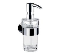 EMCO FINO HSN 842100102 Liquid Soap Dispenser Clear Dipping Glass Chrome