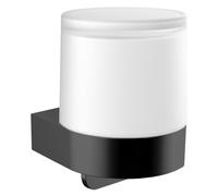 Emco Flow 2721 Liquid Soap Dispenser with Cup, Colour: Black, Stainless Steel, 102 x 102 x 148