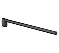 EMCO Flow Single Arm Wall Mounted Towel Rail Rigid Metal Towel Rail Bath Towel Holder for Towels, Matte Black
