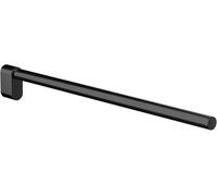 EMCO Flow Single Arm Wall Mounted Towel Rail Rigid Metal Towel Rail Bath Towel Holder for Towels, Matte Black