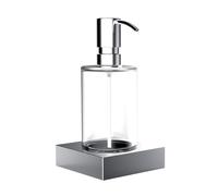 Emco Liaison Liquid Soap Dispenser 240ml Crystal Glass Chrome Liquid Soap Dispenser - 182100102