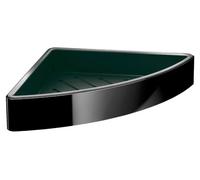 EMCO loft 054512203 Corner Sponge Basket with Concealed Wall Mounting and Removable Plastic Insert Black