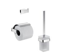 Emco loft toilet set, paper holder with lid, chrome, 059800100