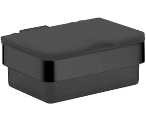 EMCO Loft Wet Paper Box for Wall Mounting, Wet Wipe Dispenser Made of Metal and Plastic, Practical Wet Wipes Box with Lid, Matte Black