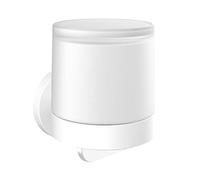 Emco Round Liquid soap Dispenser, one-Handed Operation, Metal, White, Normal