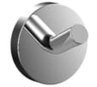 EMCO Round Wall Mounted Hook Practical Metal Towel Rail Wall Hook for Towels or Clothes Chrome