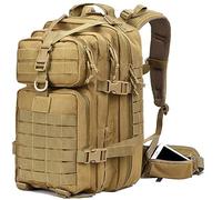 EMDMAK Military Tactical Backpack, 42L Large Military Pack Army 3 Day Assault Pack Molle Bag Rucksack