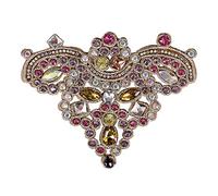 EMDOMO 2pieces Fashion Floral Diamond Patches Rhinestones Badges Bead Applique for Shoes Clothes DIY Decorated Sewing Supplies