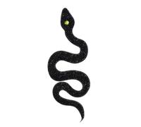 EMDOMO Snakes Rhinestones Iron-On Heat Transfer Design Hotfix Patch Snakes Patches Crystal DIY Decor for T Shirts Shoes Hats Snake Bead Rhinestone Appliques 2PCs (Black 2pieces)