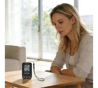 Emdvsco Air Quality Tester,Battery Powered Carbon Dioxide Detector - Battery Powered Air Quality Meter with Temperature and Humidity - for Home, Indoor, Room, Car, Hotel