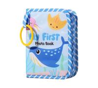 Emdvsco Baby Photo Album - Baby First Photo Album Soft | Soft Cloth Memory Keeping Keepsake with Mirror for Gender Reveal Birthday Parents Memories Kids