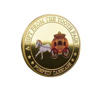 Emdvsco Collectible Coin - Lost Teeth Reward Keepsake Coin | Metal Keepsake Tooth Fairy Commemorative Souvenir for Boys Girls Collection