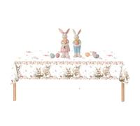 Emdvsco Easter Tableware - Bunny Holiday Party Supplies | Easter Bunny Plates and Napkins Dinnerware Sets,for Dining Living Room Bedroom Office School Farmhouse Restaurant Camping Picnic