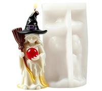 Emdvsco Halloween Candle Mold Witch Silicone Mold DIY Soap Making Tool