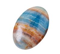 Emdvsco Natural,Polished Energy Crystal Blue Amaryllis Stone Polished Energy Crystal Stone for Yoga Stress Relief Health Meditation