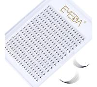 EMEDA 10D Pre made Fan Eyelash Extensions 10mm D curl 0.07mm 10D Russian Volume Lash Extensions Premade Lash Fans 10D Cluster Lashes 0.07 D (10D 0.07-D-10mm)